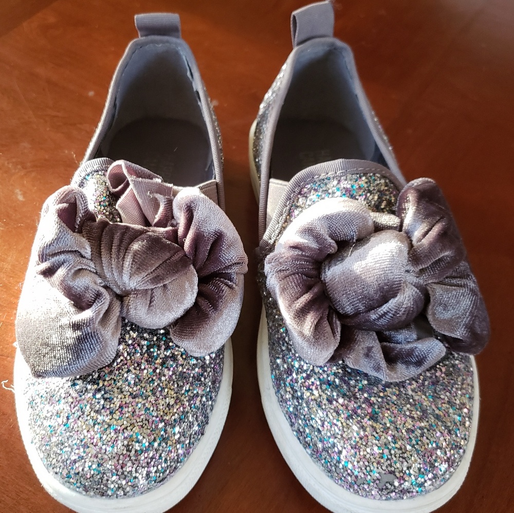 KIDS Glitter deck shoes for little girls